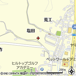 福島県いわき市小名浜岡小名塩田周辺の地図