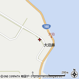 石川県七尾市大泊町ユ周辺の地図