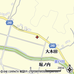 福島県いわき市渡辺町中釜戸周辺の地図
