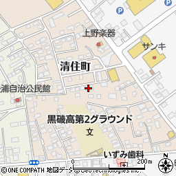 栃木県那須塩原市清住町周辺の地図