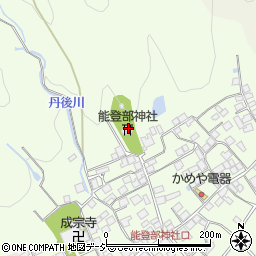 能登部神社周辺の地図