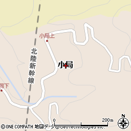 新潟県妙高市小局周辺の地図