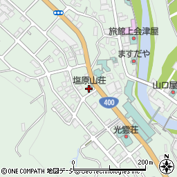 塩原山荘周辺の地図