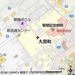 栃木県那須塩原市大黒町周辺の地図