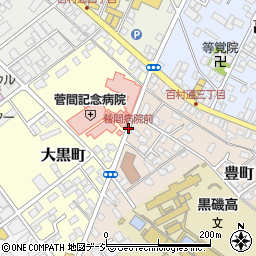 菅間病院前周辺の地図