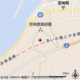 宮崎鼻灯台周辺の地図