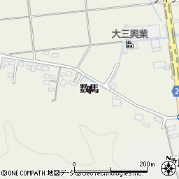 福島県いわき市常磐馬玉町数馬周辺の地図
