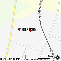 新潟県上越市中郷区松崎周辺の地図