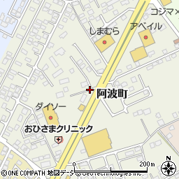 栃木県那須塩原市阿波町周辺の地図