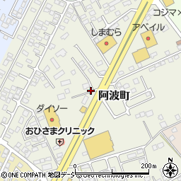 栃木県那須塩原市阿波町周辺の地図