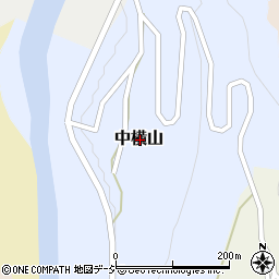 新潟県妙高市中横山周辺の地図