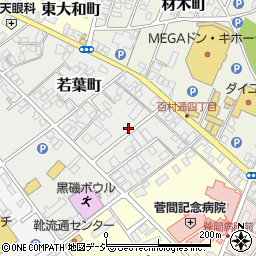 栃木県那須塩原市若葉町周辺の地図