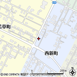 栃木県那須塩原市西新町117-140周辺の地図