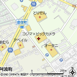 コジマ×ビックカメラ黒磯店周辺の地図
