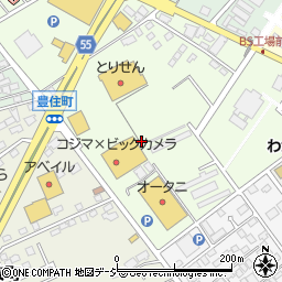 栃木県那須塩原市豊住町周辺の地図