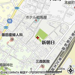 栃木県那須塩原市新朝日周辺の地図
