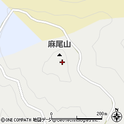 麻尾山周辺の地図