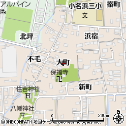 福島県いわき市小名浜住吉大町周辺の地図