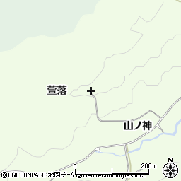 福島県いわき市渡辺町泉田（萱落）周辺の地図