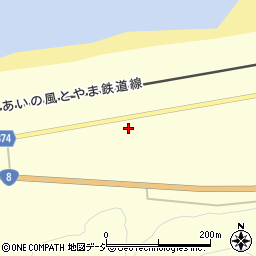 富山県下新川郡朝日町境1244周辺の地図