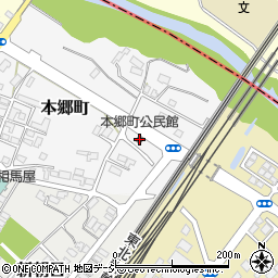 本郷町公民館周辺の地図