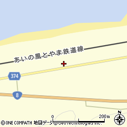富山県下新川郡朝日町境1192周辺の地図
