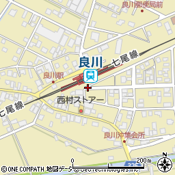 良川駅東口周辺の地図
