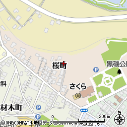 栃木県那須塩原市桜町周辺の地図