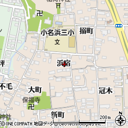 福島県いわき市小名浜住吉浜宿周辺の地図
