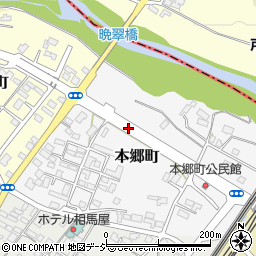 栃木県那須塩原市本郷町周辺の地図