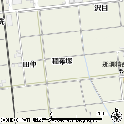 福島県いわき市常磐岩ケ岡町稲荷塚周辺の地図