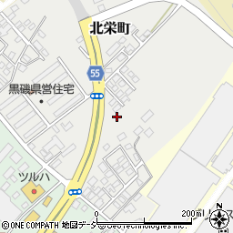 栃木県那須塩原市北栄町周辺の地図