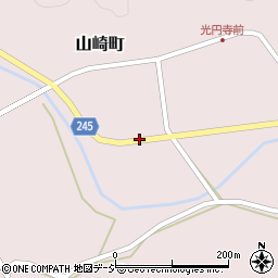 石川県七尾市山崎町周辺の地図