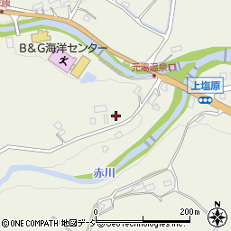 栃木県那須塩原市上塩原236-1周辺の地図