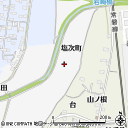 福島県いわき市常磐長孫町（塩次町）周辺の地図