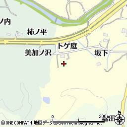 福島県いわき市常磐白鳥町トゲ庭周辺の地図