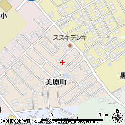 栃木県那須塩原市美原町周辺の地図