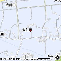 福島県いわき市常磐西郷町大仁田周辺の地図