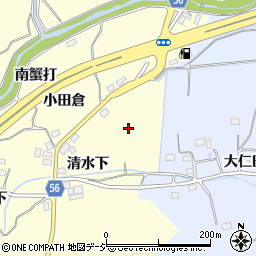 福島県いわき市常磐白鳥町清水下周辺の地図