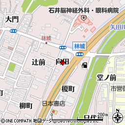 福島県いわき市小名浜林城周辺の地図