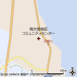 七尾市役所　コミュニティセンター南大呑地区コミュニティセンター周辺の地図