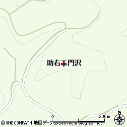 福島県いわき市田人町黒田（助右エ門沢）周辺の地図