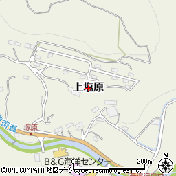 栃木県那須塩原市上塩原周辺の地図