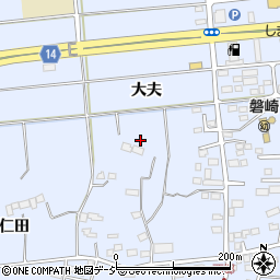 福島県いわき市常磐西郷町大夫周辺の地図
