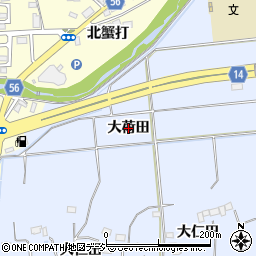 福島県いわき市常磐西郷町（大荷田）周辺の地図