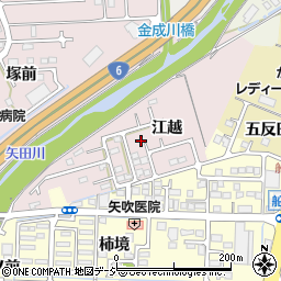 福島県いわき市小名浜林城江越周辺の地図