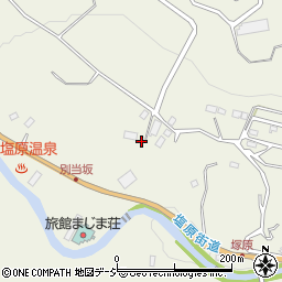 栃木県那須塩原市上塩原804-1周辺の地図
