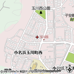 福島県いわき市小名浜玉川町西周辺の地図