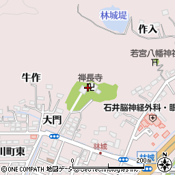 禅長寺周辺の地図