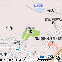 禅長寺周辺の地図